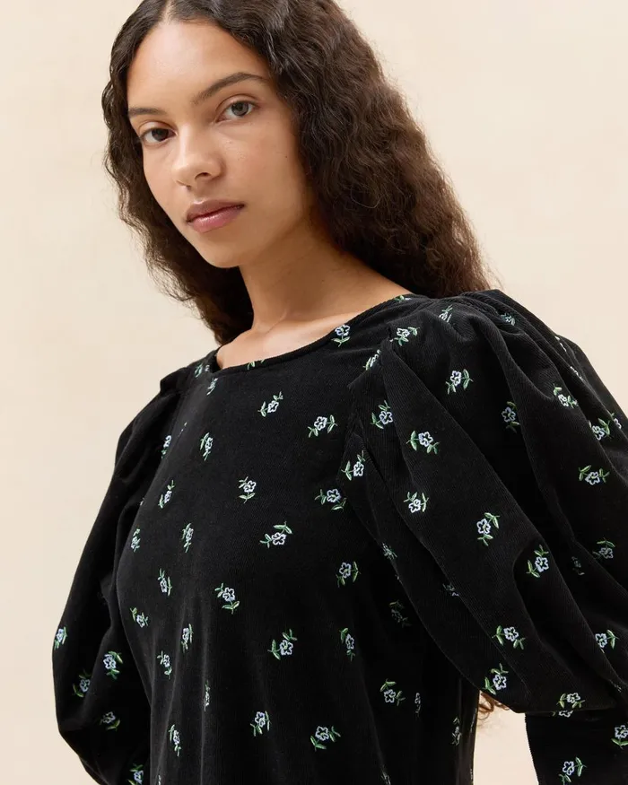 Women Dresses Loeffler Randall Maxwell Black Floral Dress Women Dresses Loeffler Randall Maxwell Black Floral Dress