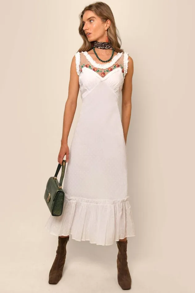 Women Dresses RIXO Adela White