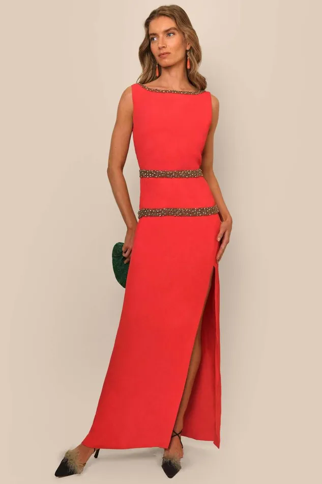 Women Dresses RIXO Alexia Red