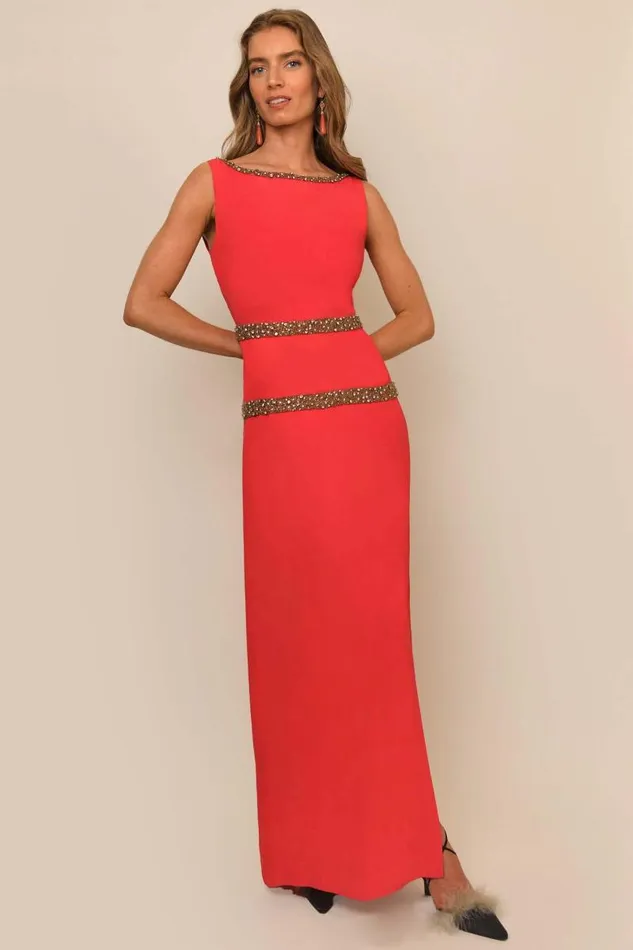 Women Dresses RIXO Alexia Red