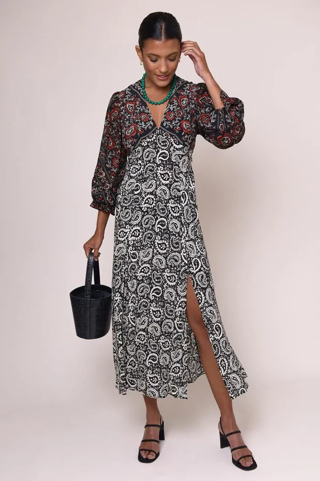 Women Dresses RIXO Aoife Paisley Scarf Mix Women Dresses RIXO Aoife Paisley Scarf Mix
