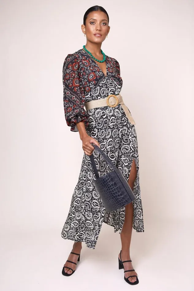 Women Dresses RIXO Aoife Paisley Scarf Mix Women Dresses RIXO Aoife Paisley Scarf Mix