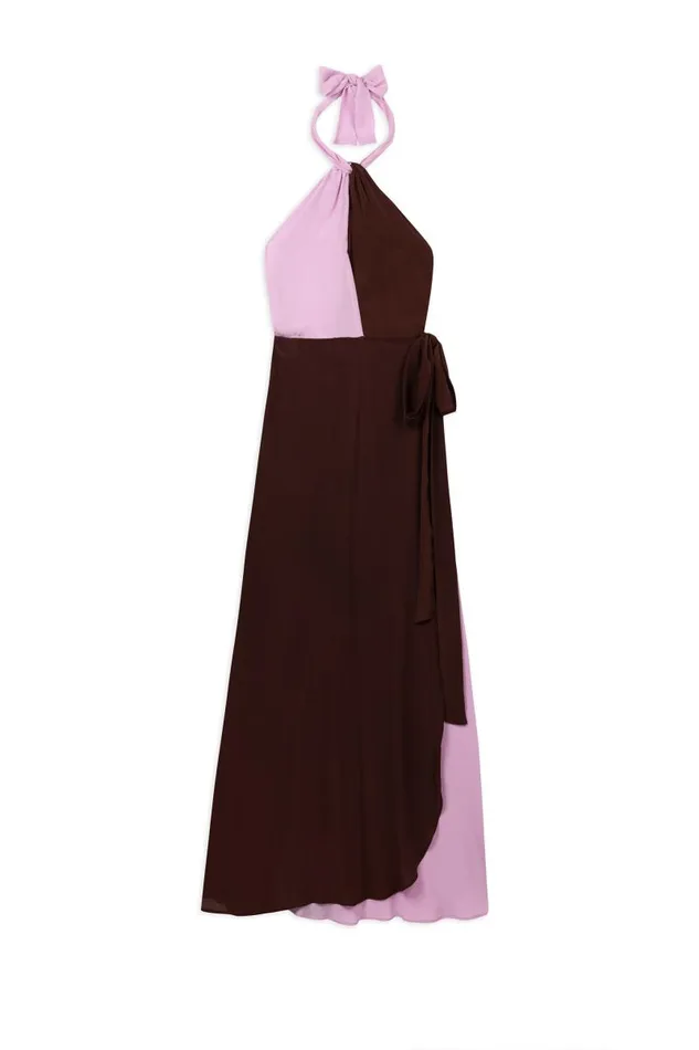 Women Dresses RIXO Bluebelle Chocolate Lilac Mix Women Dresses RIXO Bluebelle Chocolate Lilac Mix