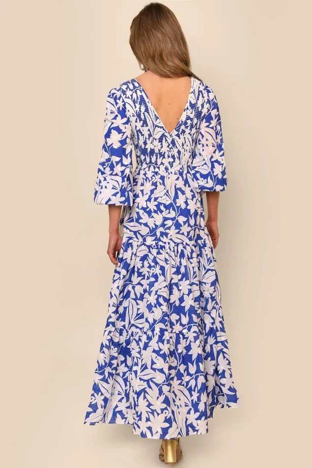 Women Dresses RIXO Brooke Cut Out Palm Violet