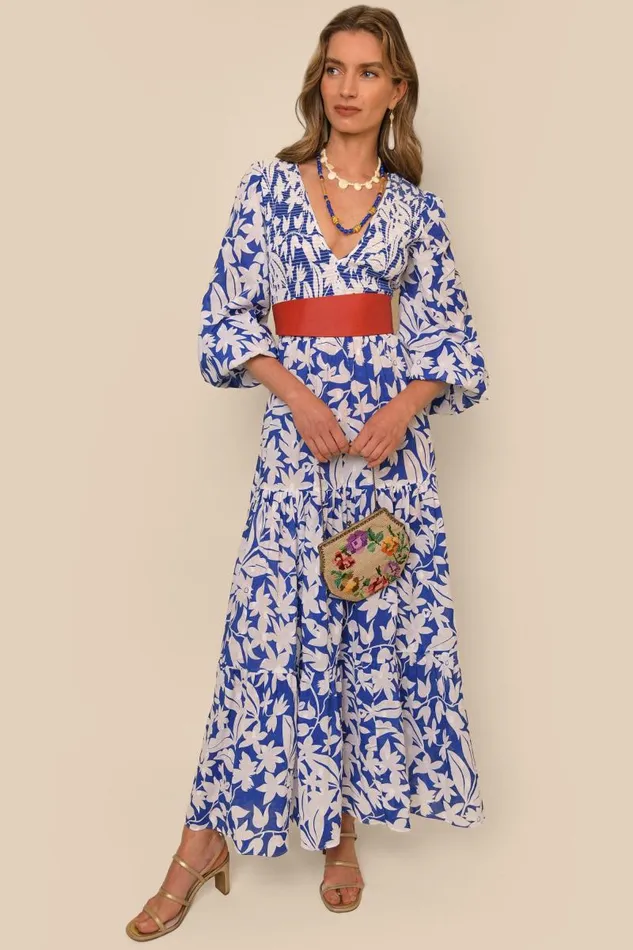 Women Dresses RIXO Brooke Cut Out Palm Violet