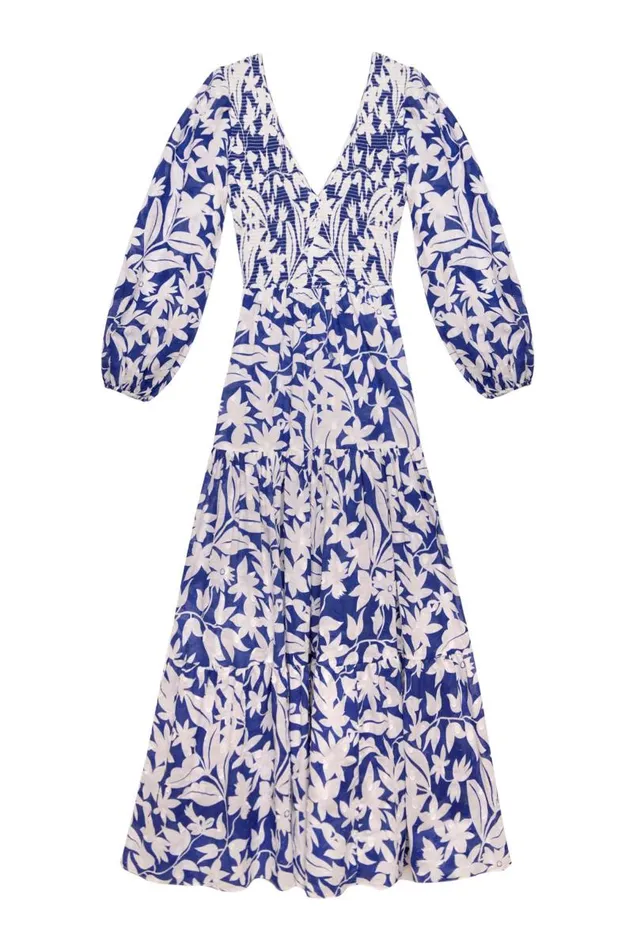 Women Dresses RIXO Brooke Cut Out Palm Violet