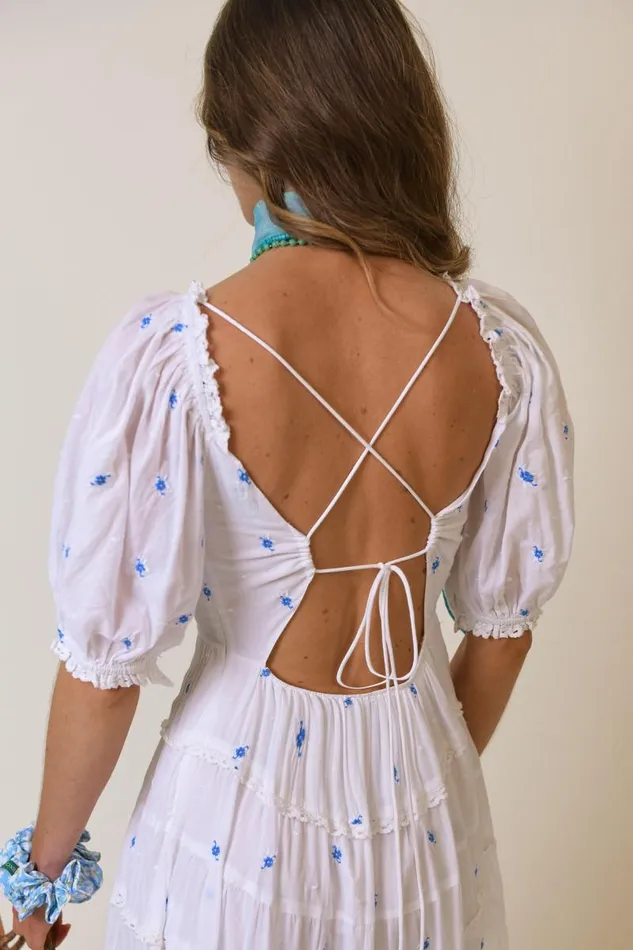 Women Dresses RIXO Cannes Santorini Embroidery Women Dresses RIXO Cannes Santorini Embroidery