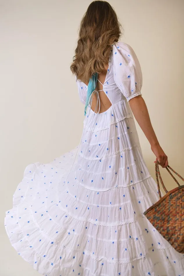 Women Dresses RIXO Cannes Santorini Embroidery Women Dresses RIXO Cannes Santorini Embroidery
