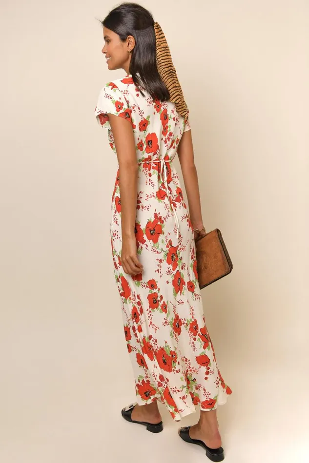 Women Dresses RIXO Clarissa Red Poppy Women Dresses RIXO Clarissa Red Poppy