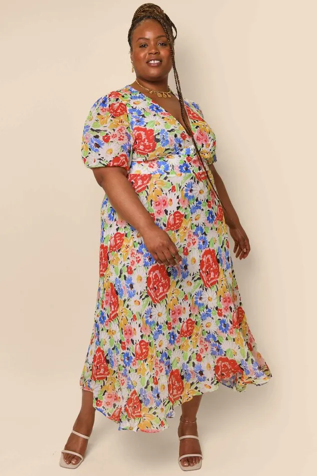 Women Dresses RIXO Corrine Multi Spring Meadow Women Dresses RIXO Corrine Multi Spring Meadow