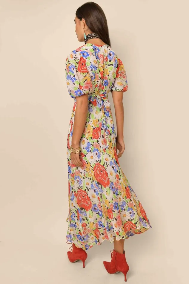 Women Dresses RIXO Corrine Multi Spring Meadow Women Dresses RIXO Corrine Multi Spring Meadow