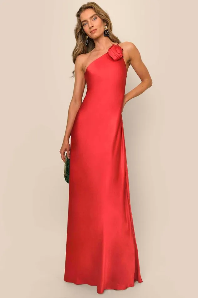 Women Dresses RIXO Doutzen Red Women Dresses RIXO Doutzen Red