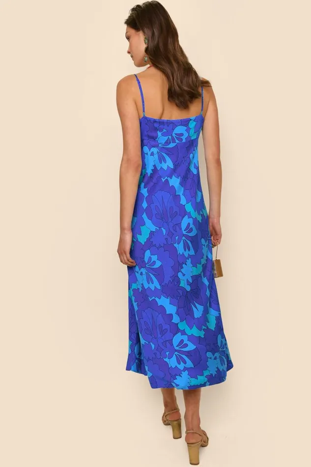 Women Dresses RIXO Dulcia Looking Glass Blue Women Dresses RIXO Dulcia Looking Glass Blue
