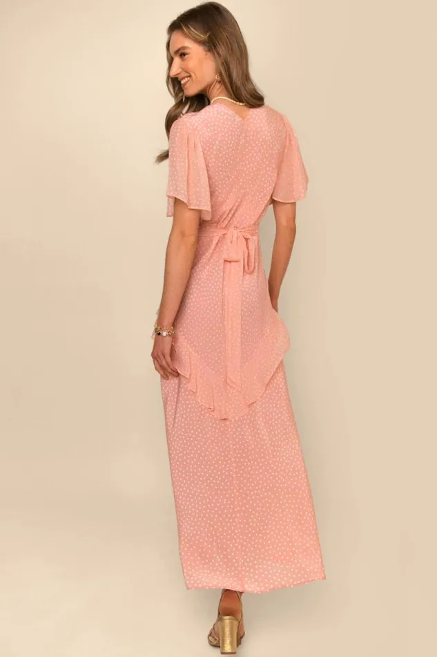 Women Dresses RIXO Evie Spot Pink Women Dresses RIXO Evie Spot Pink