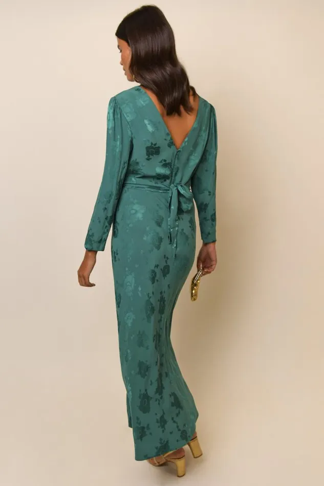 Women Dresses RIXO Ginger Juniper Poppy Jacquard Women Dresses RIXO Ginger Juniper Poppy Jacquard