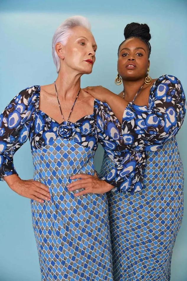 Women Dresses RIXO Jeanie Blue Starlet Floral Mix Women Dresses RIXO Jeanie Blue Starlet Floral Mix
