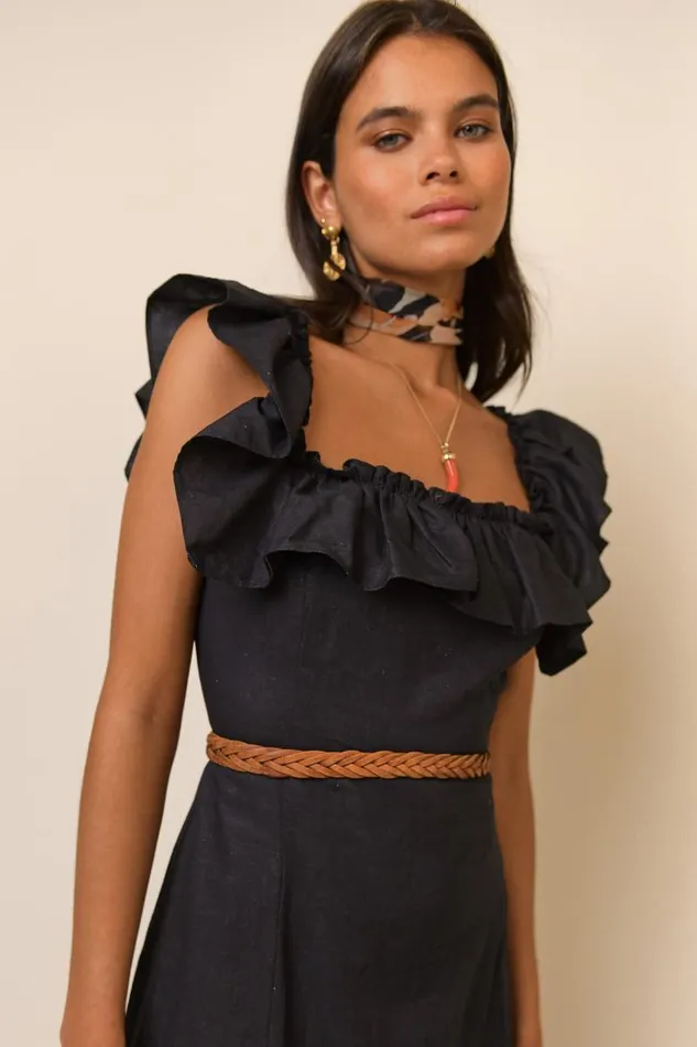 Women Dresses RIXO June Black Women Dresses RIXO June Black