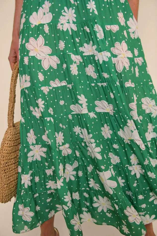 Women Dresses RIXO Kristen Green Daisy Dream Women Dresses RIXO Kristen Green Daisy Dream