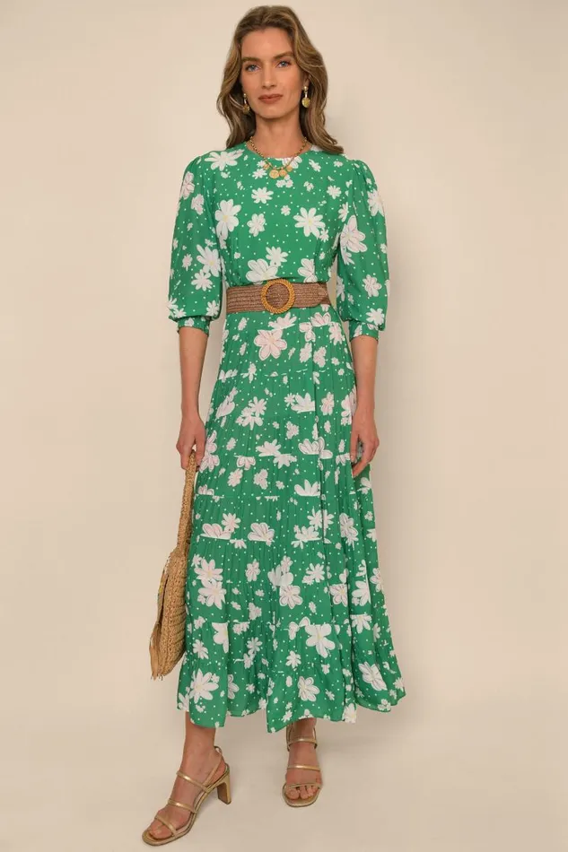 Women Dresses RIXO Kristen Green Daisy Dream Women Dresses RIXO Kristen Green Daisy Dream