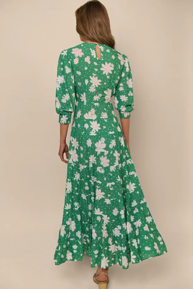 Women Dresses RIXO Kristen Green Daisy Dream Women Dresses RIXO Kristen Green Daisy Dream