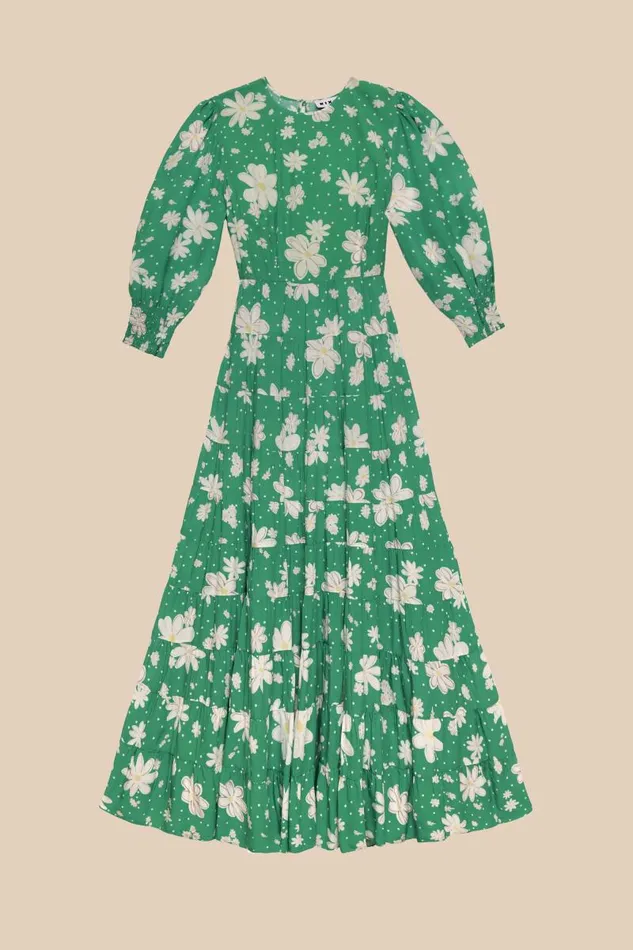 Women Dresses RIXO Kristen Green Daisy Dream Women Dresses RIXO Kristen Green Daisy Dream