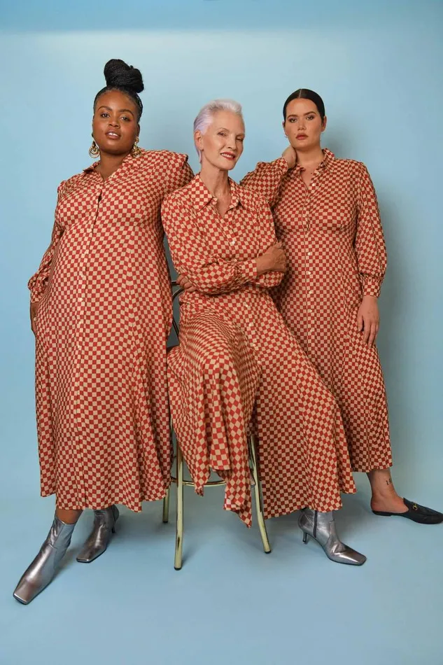 Women Dresses RIXO Maddison Chilli Checkerboard Women Dresses RIXO Maddison Chilli Checkerboard