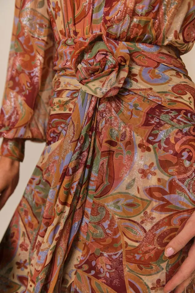 Women Dresses RIXO Meera Dusky Pastel Abstract Paisley Women Dresses RIXO Meera Dusky Pastel Abstract Paisley