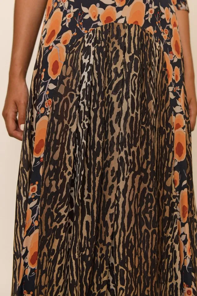 Women Dresses RIXO Meg Sienna Starlet Floral Leopard Mix Women Dresses RIXO Meg Sienna Starlet Floral Leopard Mix
