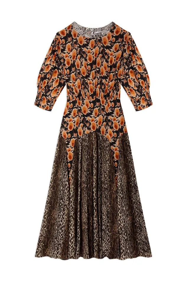 Women Dresses RIXO Meg Sienna Starlet Floral Leopard Mix Women Dresses RIXO Meg Sienna Starlet Floral Leopard Mix