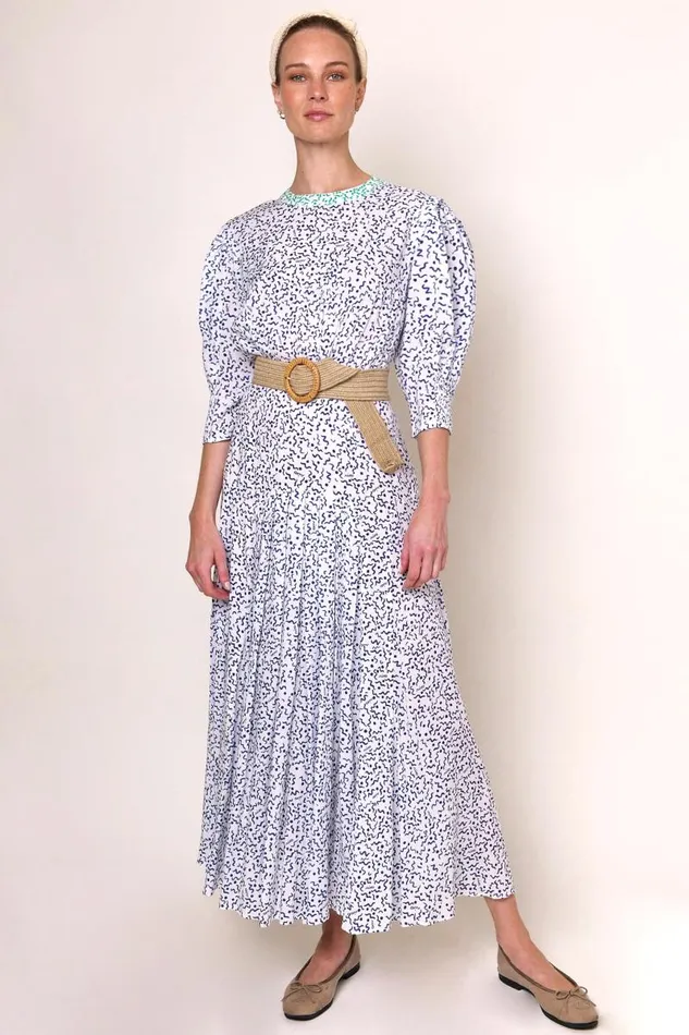 Women Dresses RIXO Meg Squiggle Navy Mix Women Dresses RIXO Meg Squiggle Navy Mix