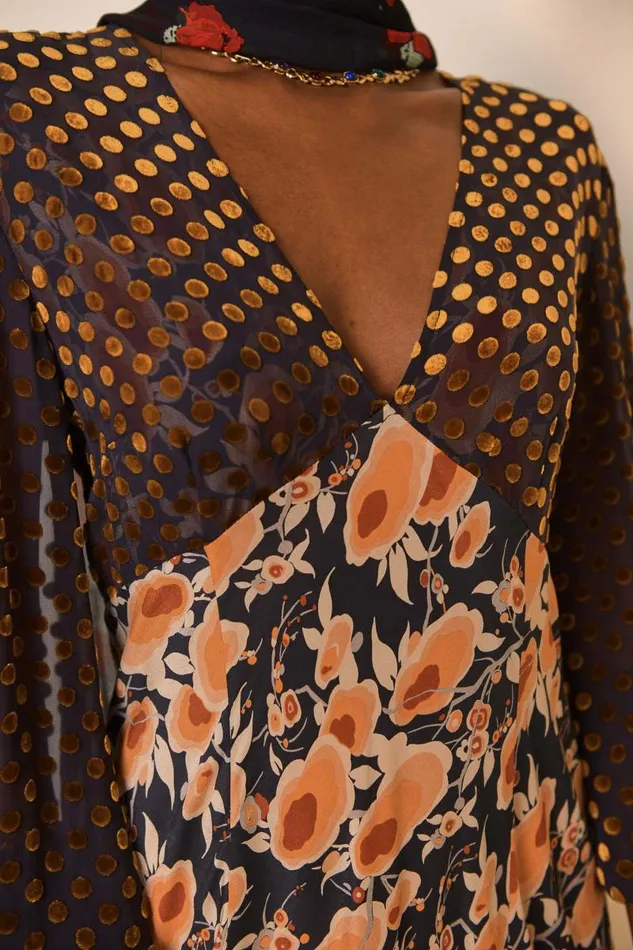 Women Dresses RIXO Melanie Sienna Starlet Mix