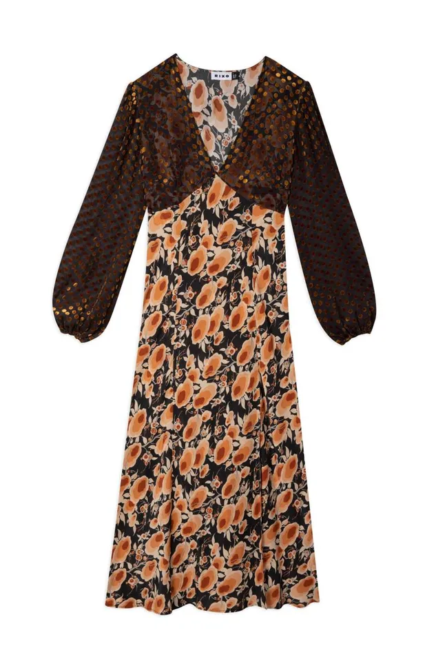 Women Dresses RIXO Melanie Sienna Starlet Mix