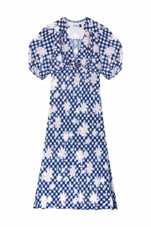 Women Dresses RIXO Nicolette Riviera Daisy Check Women Dresses RIXO Nicolette Riviera Daisy Check