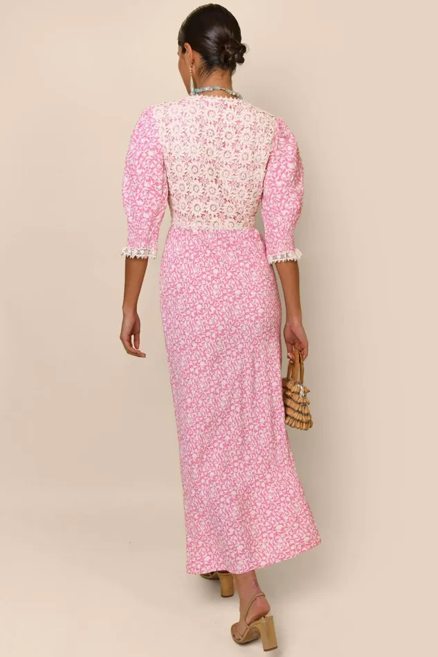 Women Dresses RIXO Olga Lily Trail Pink Women Dresses RIXO Olga Lily Trail Pink