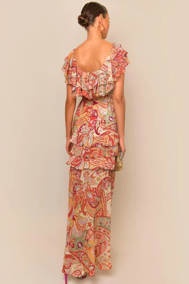Women Dresses RIXO Reme Pastel Abstract Paisley Women Dresses RIXO Reme Pastel Abstract Paisley