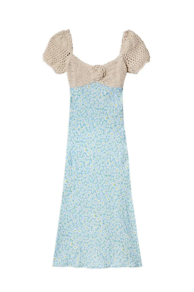 Women Dresses RIXO Sardinia Blue Daisy Chain Women Dresses RIXO Sardinia Blue Daisy Chain