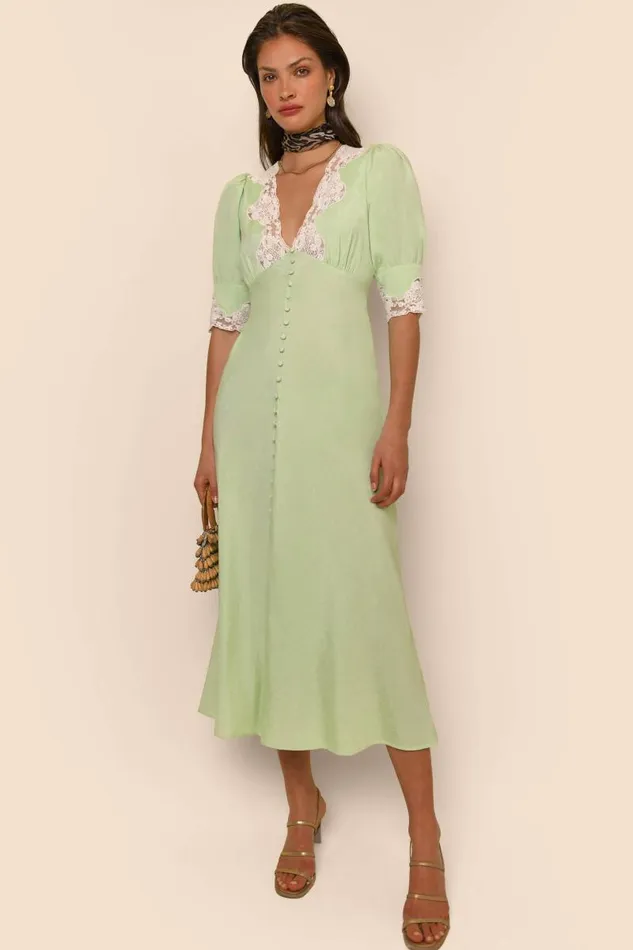 Women Dresses RIXO Simone Green Women Dresses RIXO Simone Green