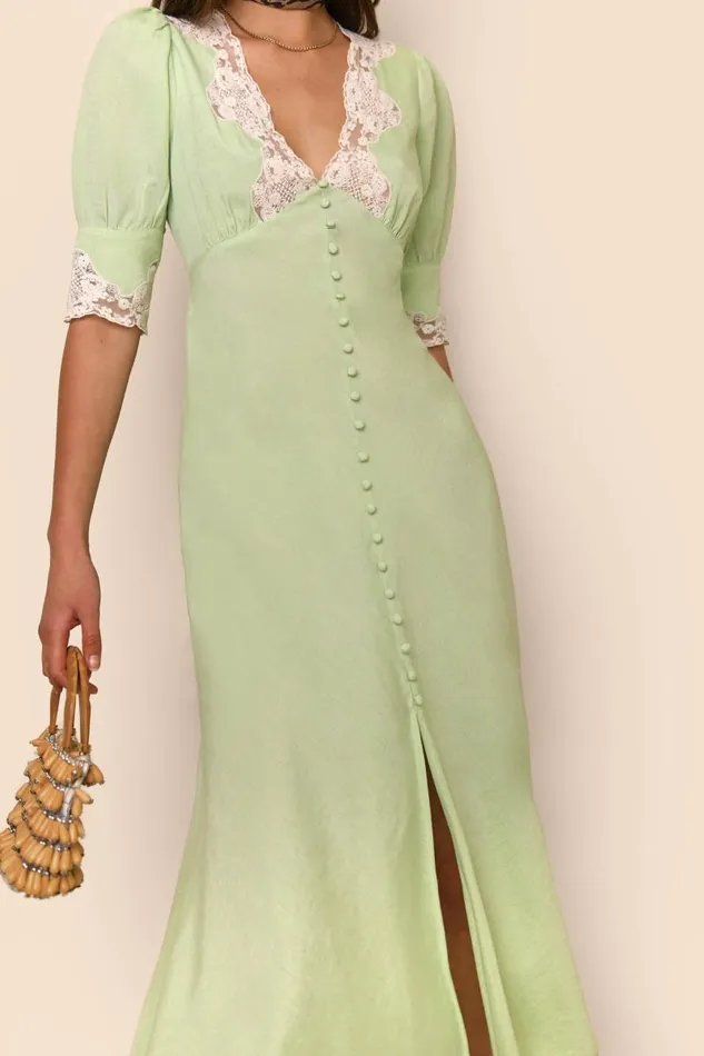 Women Dresses RIXO Simone Green Women Dresses RIXO Simone Green
