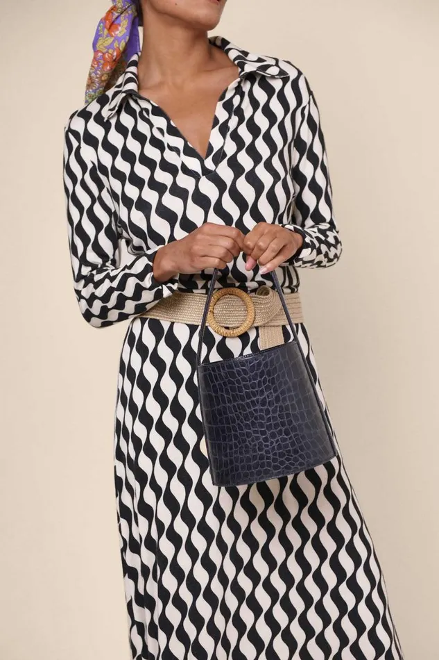 Women Dresses RIXO Tillie Mono Wave Women Dresses RIXO Tillie Mono Wave