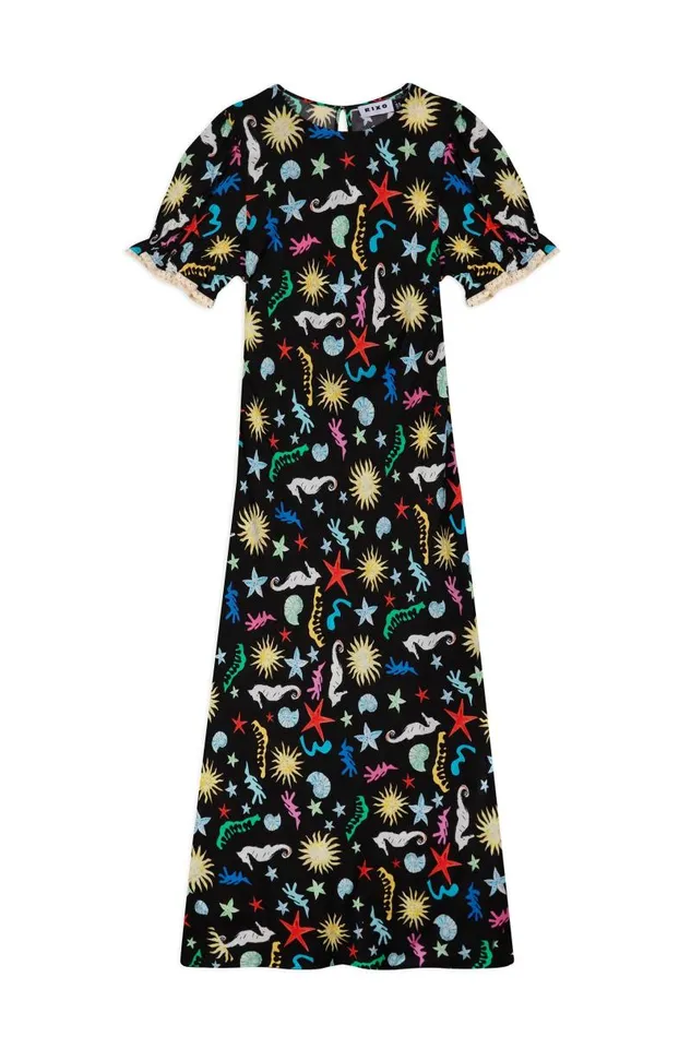 Women Dresses RIXO Venice Ocean Black Women Dresses RIXO Venice Ocean Black