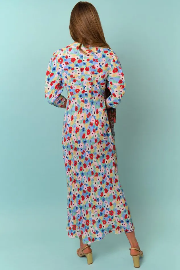 Women Dresses RIXO Zadie Spring Ink Floral Women Dresses RIXO Zadie Spring Ink Floral