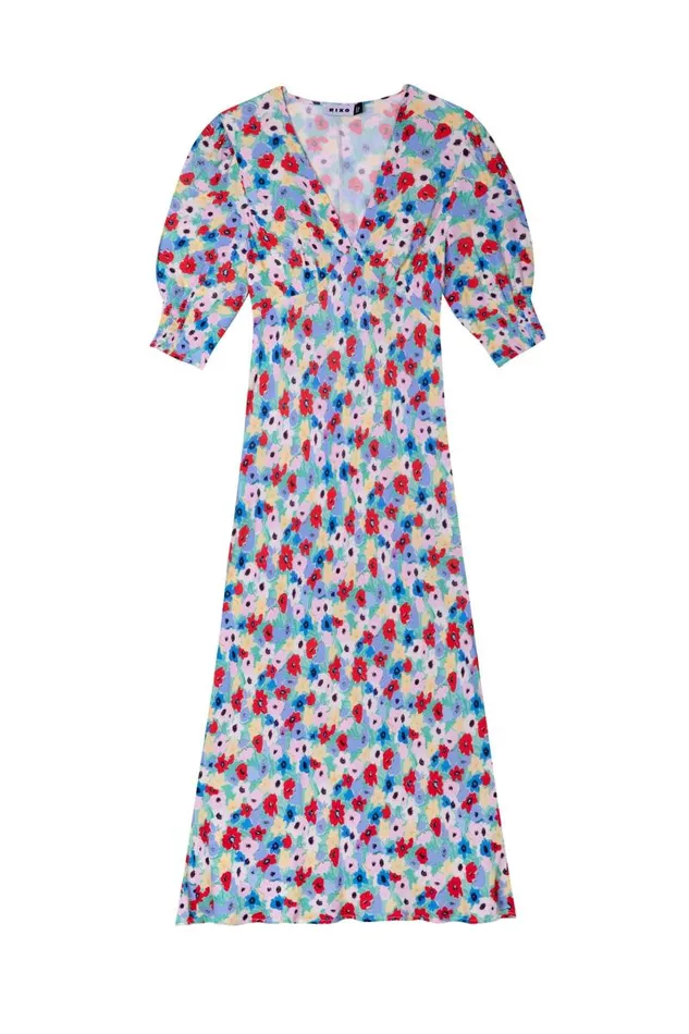 Women Dresses RIXO Zadie Spring Ink Floral Women Dresses RIXO Zadie Spring Ink Floral