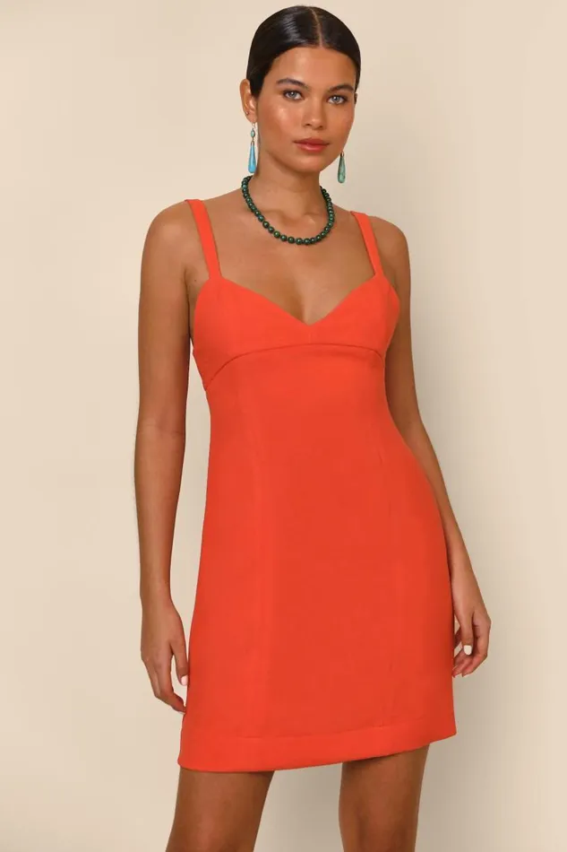Women Dresses RIXO Zeena Red