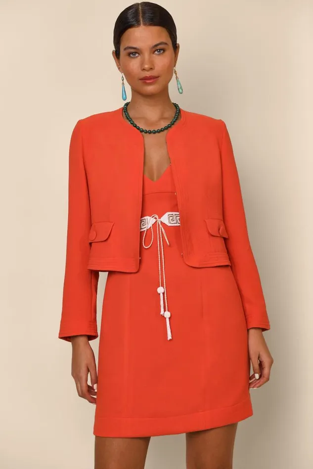 Women Dresses RIXO Zeena Red