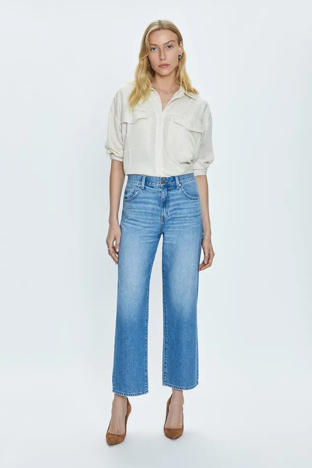 Women Dylan Mid Rise Carpenter Jean 8211 Griffith Pistola Denim Denim