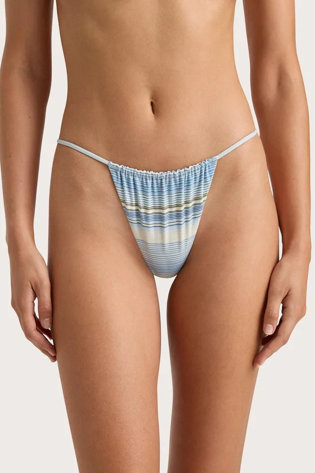 Women Elea Bikini Bottom Futura Stripe Sky Blue Faithfull The Brand Swim Women Elea Bikini Bottom Futura Stripe Sky Blue Faithfull The Brand Swim