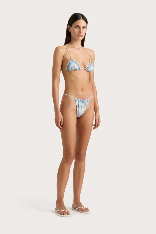 Women Elea Bikini Bottom Futura Stripe Sky Blue Faithfull The Brand Swim Women Elea Bikini Bottom Futura Stripe Sky Blue Faithfull The Brand Swim