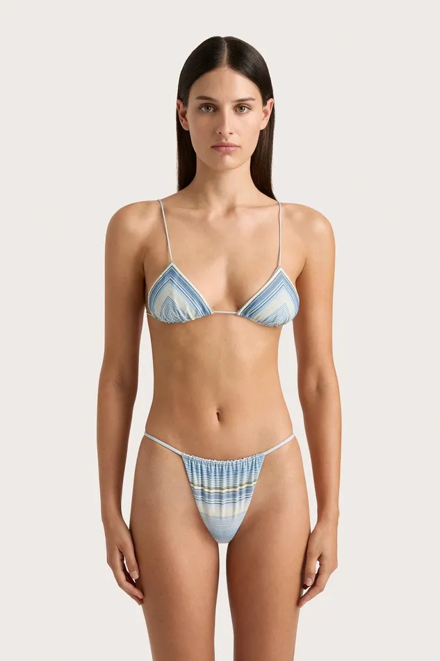 Women Elea Bikini Top Futura Stripe Sky Blue Faithfull The Brand Swim Women Elea Bikini Top Futura Stripe Sky Blue Faithfull The Brand Swim