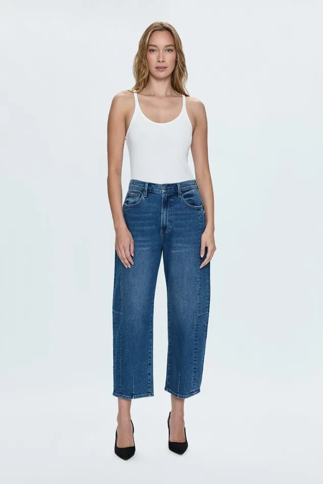 Women Eli High Rise Barrel Jean 8211 Augustus Pistola Denim Denim