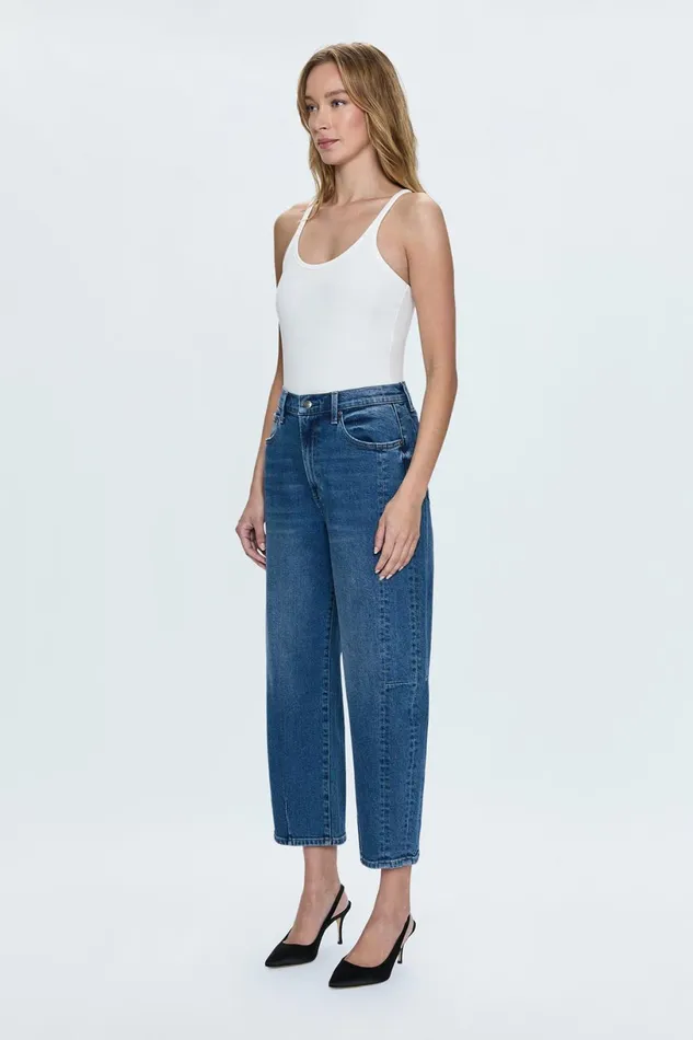 Women Eli High Rise Barrel Jean 8211 Augustus Pistola Denim Denim